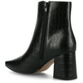 thumbnail image 2 of Journee Womens Haylinn Inside Zip Block Heel Booties, Widths Available, 2 of 8