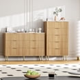 thumbnail image 4 of Eastvita 90/commode Moderne Élégante et Fonctionnelle à 6 Tiroirs Cannelés avec Poignées en Bois - Solution de Rangement Parfaite pour Chambre, Garde-Robe, Couloir, 4 of 6