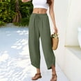 thumbnail image 5 of Diufon Womens Wide Leg Pants Casual Baggy Elastic Waisted Pants Solid Color Athletic Trousers with Pockets, 5 of 9