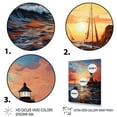 thumbnail image 3 of Designart "Into Infinity Coastal boat Pier wall art" Cityscapes Floater Framed Wall Decor, 3 of 7