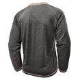 thumbnail image 6 of Akiihool Men's Long Sleeve T-Shirts Cotton Men's Regular Fit Long Sleeve Pocket Summer T Shirt Dark Gray,XL, 6 of 6