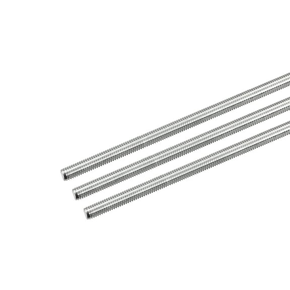 Uxcell Fully Threaded Rod M5 x 180mm 0.8mm Thread Pitch 304 Stainless Steel Right Hand Threaded Rods Bar Studs 3 Pack