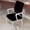 White+Black, variant on Recreation Room Chairs, Minimalist Modern Office Chair - Metal Frame, Soft & Comfortable, Home & Office Use, Multiple Colors Available, White+Black Game Chairs,Home Theater Seating