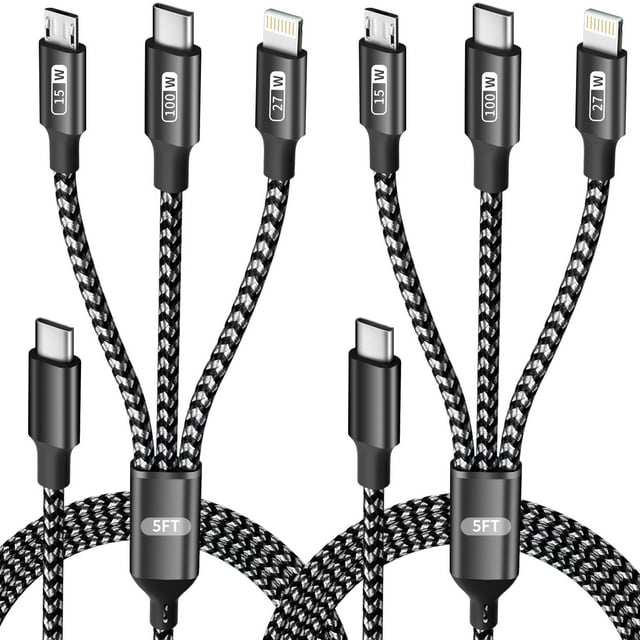 Cable de carga Idison USB-C 3 en 1 de 100 W para iPhone y más