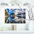 thumbnail image 1 of Foggy Alpine Village Panorama - Landscape Canvas Art Print, 1 of 3