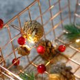 thumbnail image 4 of OIENS Christmas Pinecone Lights 10 FT 30 LED Battery Operated Red Berry with Pine Cone Garland Lights Indoor Outdoor Thanksgiving Decorations Christmas Party, 4 of 9