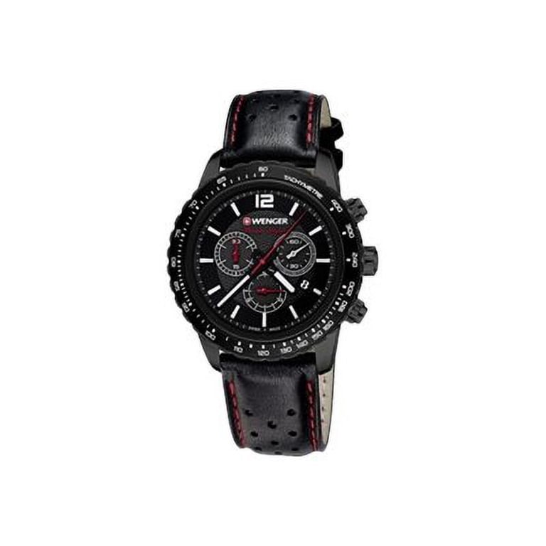 Wenger Men's 01.0853.108 Roadster Black Night Black Dial Black IP