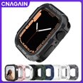 thumbnail image 2 of CNAGAIN Funda Resistente Para Apple watch case 44mm 40mm 45mm 41mm 8 se 6 5 3 iWatch Accessorie TPU Protector De Pantalla serie 7, 2 of 4
