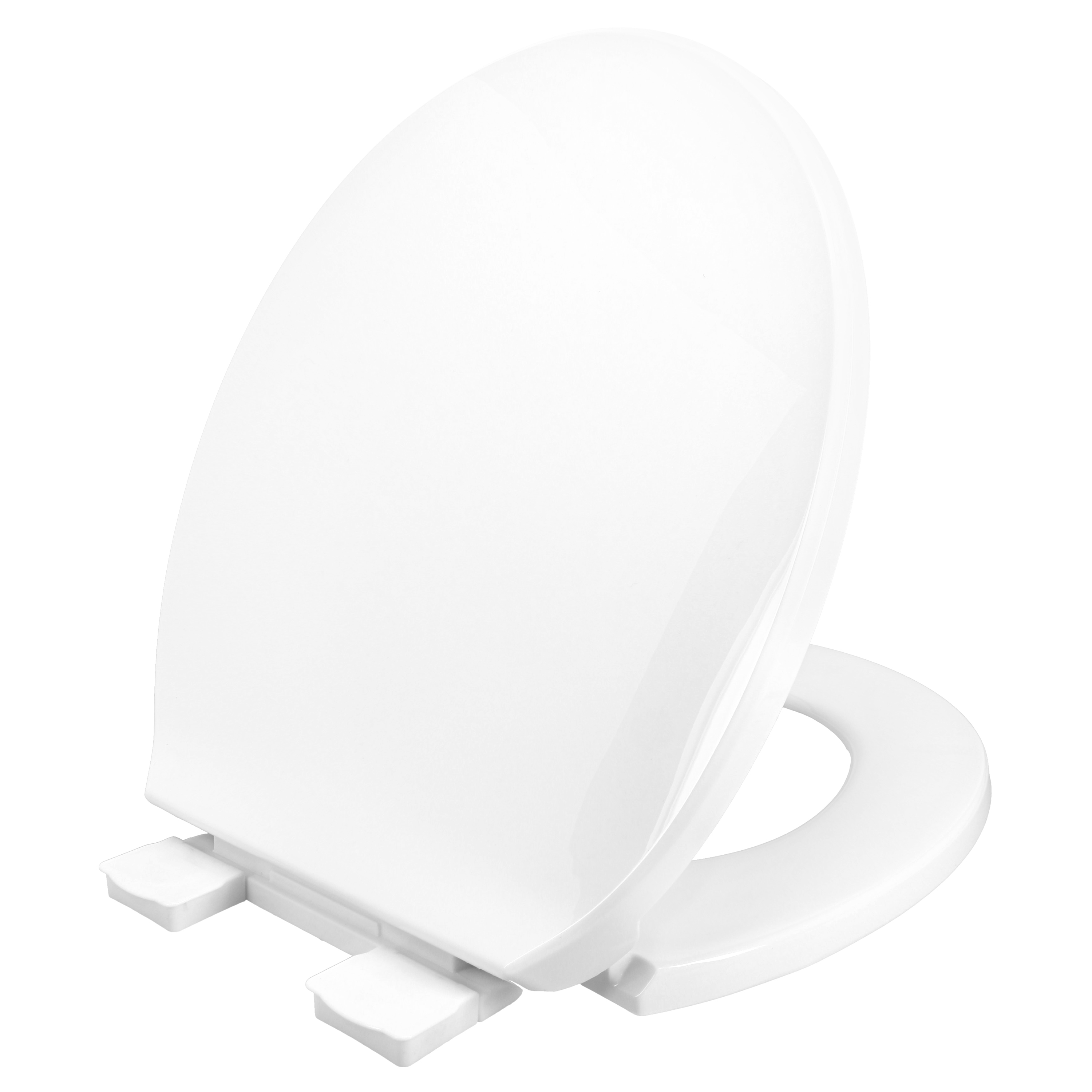 Clorox Antimicrobial Round Stay Fresh Scented Plastic Toilet Seat with Easy-off Hinges - image 3 of 11