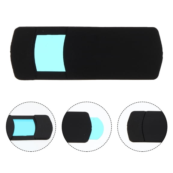 Pawsdot Privacy Camera Cover Black ABS Anti-Hacking for Computer Webcam 2Pcs