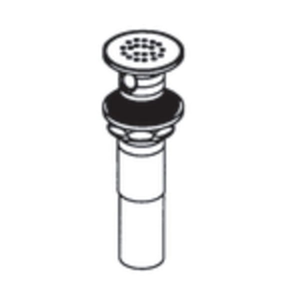 moen 14750 commercial 1-1/4-inch grid strainer, chrome