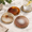 Natural-3-4", variant on Gray 4-5" Agate Stone Coaster Set of 4 for Coffee Wine and Bar Glasses
