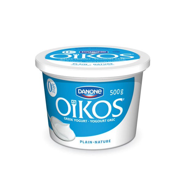 OIKOS Greek Yogurt, Plain, 0 M.F., 500g Walmart.ca