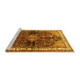 thumbnail image 2 of Ahgly Company Machine Washable Indoor Round Persian Yellow Traditional Area Rugs, 4' Round, 2 of 4