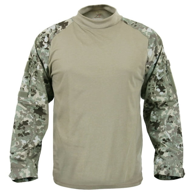 Rothco Military FR NYCO Combat Shirt - Total Terrain Camo, Medium