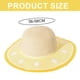 thumbnail image 2 of Sombrero de playa para mujer de 56 a 58 cm de circunferencia, sombrero de paja con ala grande para verano, sombrero para el sol con forma de fruta, 2 of 5