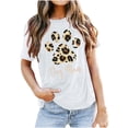 thumbnail image 3 of HAPIMO Women's Loose Cotton Classic Pullover Clearance Short Sleeve Dog Mom Letter Printed Summer Tees Trendy Round Neck Shirts Casual Relaxed Workout Tops for Teen Girls White S, 3 of 3