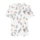 thumbnail image 4 of Fiudx Liquidación de Ahorros de Verano Camiseta de Manga Corta con Cuello Redondo y Estampado Informal de Gran Tamaño para Mujer, 4 of 4