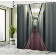 thumbnail image 5 of Ambesonne Grey Yellow Shower Curtain, French Hotel, 69"Wx75"L, Grey Yellow, 5 of 5