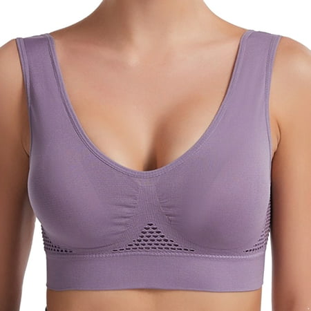 

TiaoBug Women Sports Bra Workout Crop Tops Yoga Running Vest S-6XL