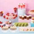 thumbnail image 5 of 100 Set 5 oz Small Plastic Dessert Cups with Spoons, Clear Appetizer Cups for Parties Mini Serving Bowls, Hors D'oeuvres Plates, 5 of 6