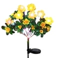 thumbnail image 4 of Clearance! Haidf Solar Garden Lights, Solar Flower Lights, Solar Azalea Flowers Lights with 56 Colorful LED Waterproof Pathway Lights, Flower Solar Lights for Outside, Solar Garden Decor, Yellow, 4 of 5