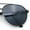 Gunmetal - Black, variant on Mens Racer Tear Drop Double Bridge Officer Police Style Metal Sunglasses Gunmetal - Black