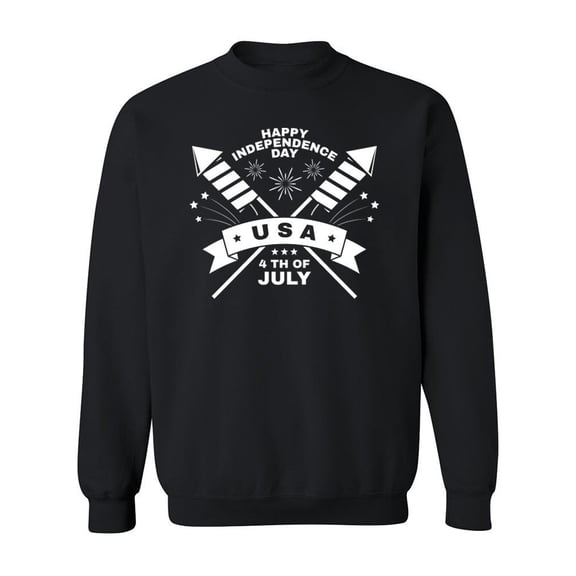 Vintage 4Th Of July Graphic Sweatshirt Men -Image by Shutterstock, Male Large