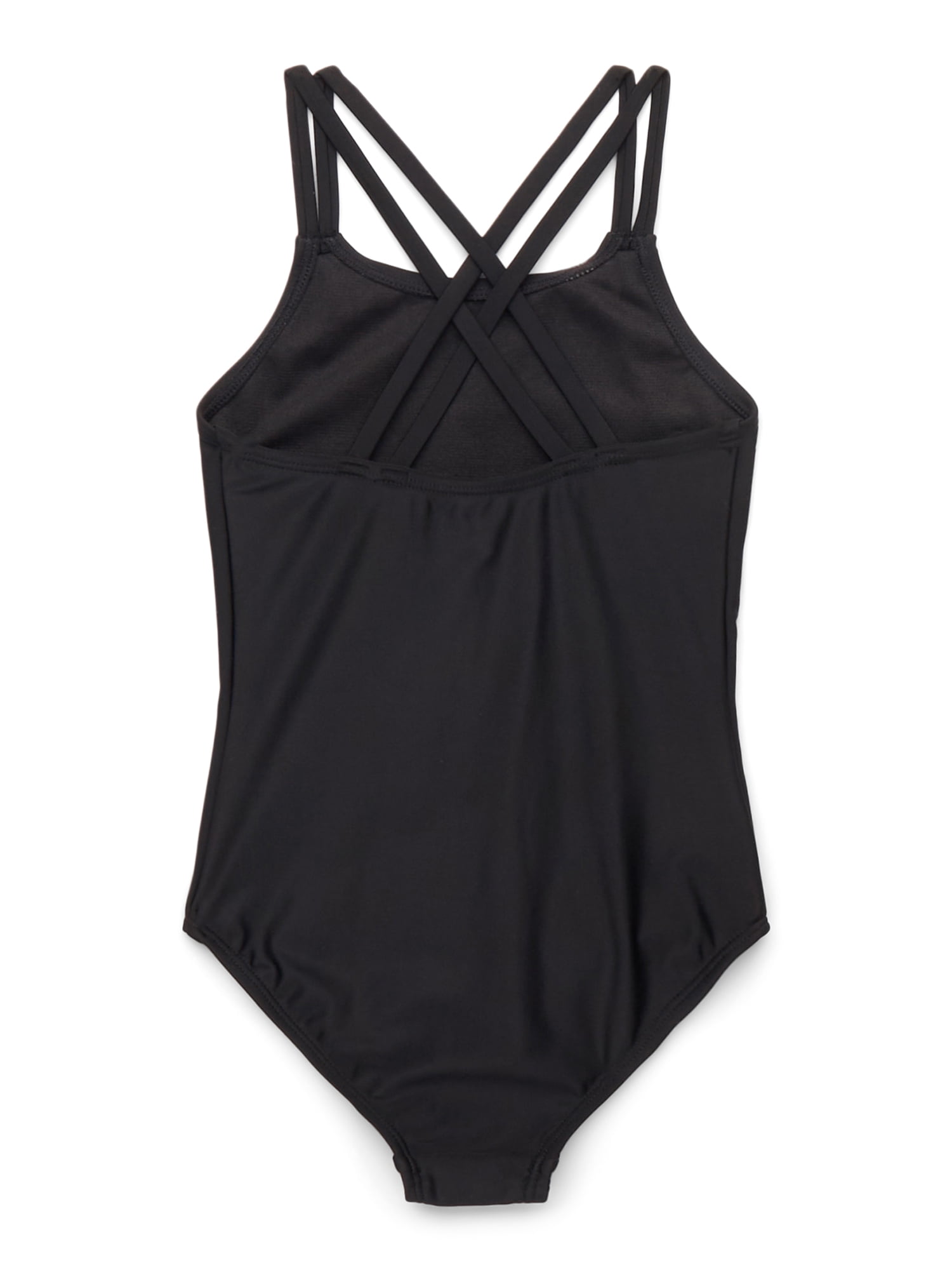 Wonder Nation Girls One Piece Swimsuit with UPF50+