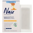 thumbnail image 1 of Nair Wax Ready Strips for Legs & Body with Milk and Honey, for Sensitive Skin, 40 Strips + 4 Finishing Wipes, Packaging May Vary, 1 of 8