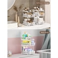 thumbnail image 6 of TAIMASI Pull-Out 3 Tier Bathroom Organizers and Storage, Under Sink Organizer, Kitchen Cabinet Organizer White, 2 (Count), 6 of 8