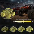 thumbnail image 3 of YSTIAN Monster Trucks Night Light, Monster Trucks Pica 3D Illusion Lamp for Kids, 16 Colors Changing with Remote Control & Timer, Creative Birthday Xmas Gifts for Kids Boys Bedroom Decor, 3 of 9