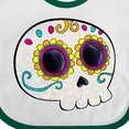 thumbnail image 4 of Inktastic Cute Sugar Skull for Day of the Dead Boys or Girls Baby Bib, 4 of 4