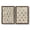 Barnwood Walnut, variant on Vintage Blockprint I - Premium Framed Canvas 2 Piece Set - Ready to Hang