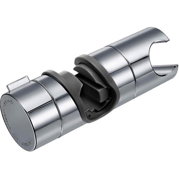 Soporte de ducha de mano reemplazable, soporte para cabezal de ducha, diámetro ajustable de 18-25 mm, ABS cromado (plateado)