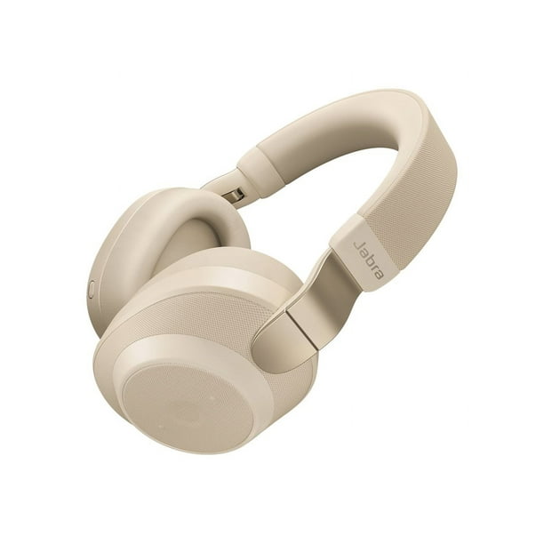 Jabra Elite 85h - Écouteurs avec Micro - Taille Réelle - Bluetooth - Sans Fil - Annulation active du Bruit - Or beige - Noir