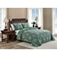 thumbnail image 3 of Tommy Bahama Turtle Cove Collection Quilt Set-100% Cotton, Reversible Bedding with Matching Sham, Pre-Washed for Added Softness, Queen, Green, 3 of 4