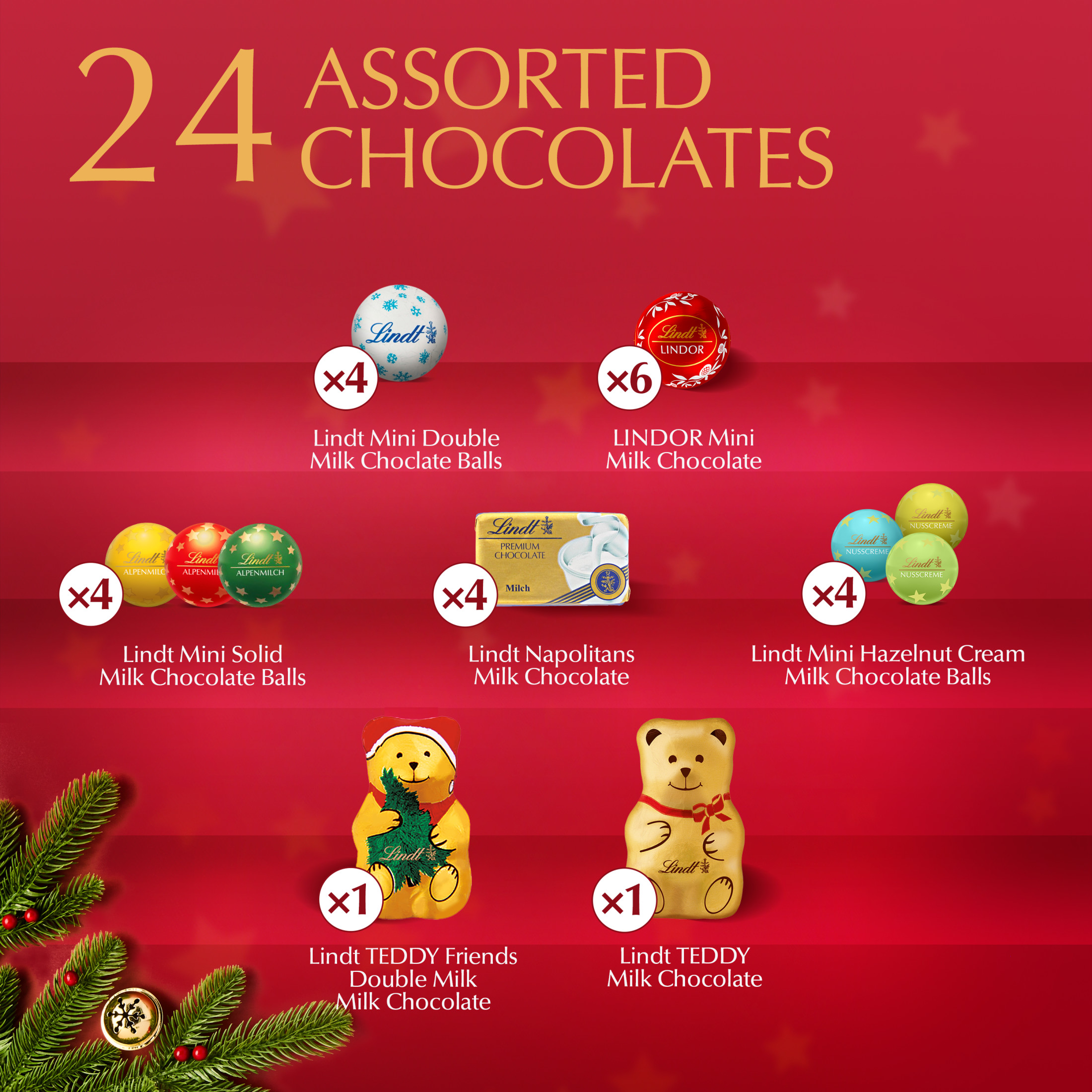 Lindt Teddy Chocolate Advent Calendar 4.5 oz photo 4