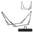 thumbnail image 1 of Outsunny Support de Hamac 9,5 Pi Portable et Ajustable, Capacité de 120 kg, Noir, 1 of 10
