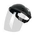 thumbnail image 2 of Engranaje de protección del casco de soldadura, visible, resistente al calor, protector de la máscara de soldadura montada en la cabeza para cortar Top negro transparente, 2 of 8