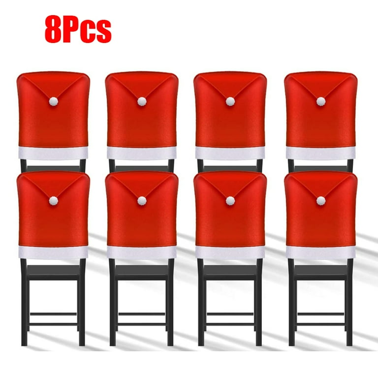 Red chair covers online walmart