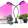 thumbnail image 5 of Lámpara UV de espectro completo para cultivo de plantas con 2 brazos flexibles, 30 w, temporizador, 5 niveles de intensidad, 78 LED, cabeza redonda, 5 of 5