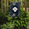 thumbnail image 2 of Blue Flowers White Poodle Flag Garden Size BB5108GF, 2 of 2