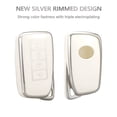 thumbnail image 4 of Key Fob Cover Key Case Shell Compatible with Lexus,Smart Key Car Accessories,White Sliver, 4 of 6