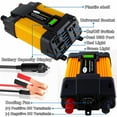 thumbnail image 4 of Mistaha Modified Sine Inverter High Frequency 4000W Peak Power Inverter DC to AC Converter Car Power Inverter with 2.1A Dual USB Port Battery Clips LED Battery Capacity Display, 4 of 8