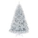thumbnail image 1 of Árbol de Navidad GOFLAME, oropel plateado de 6 pies con 1036 puntas de rama, 1 of 9