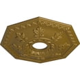 thumbnail image 3 of Ekena Millwork 18"OD x 3 1/2"ID x 1 1/2"P Nottingham Ceiling Medallion (Fits Canopies up to 4 5/8"), Hand-Painted Gold, 3 of 5