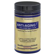 Dr. Venessa's Formulas Anti-Aging 3 Collagen Type I and II Tropical Powder, 615 Gram