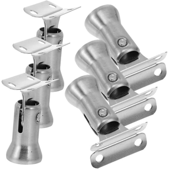 Lunfar Pieces Stair Railing Deck Wall Bracket Handrail Banister Handrail Staircase Brackets Wall Mounted Handrail Brackets Stair Railing Bracket