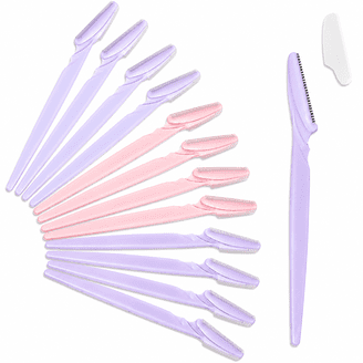 Nylea, Eyebrow Razor Trimmer, 24pk, Stainless Steel, Female